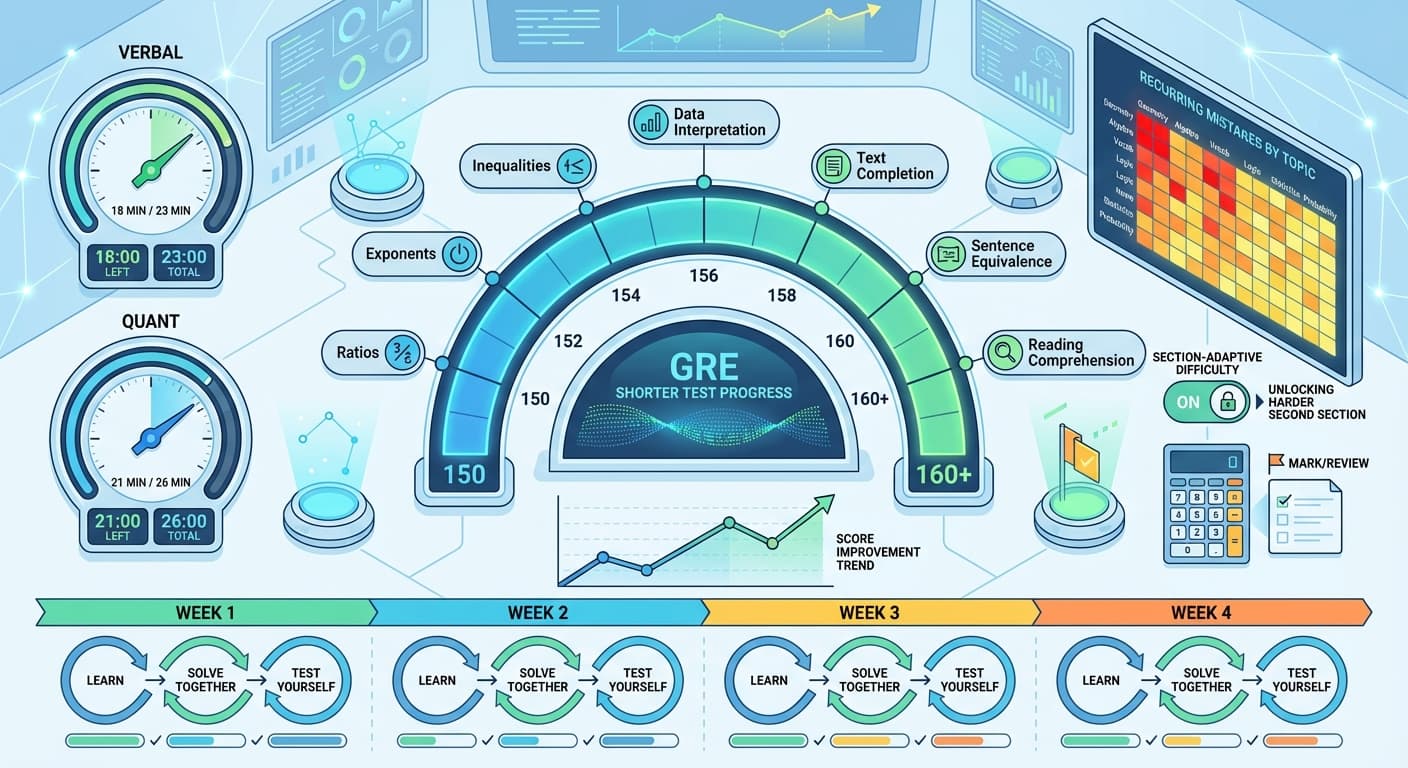 GRE Study Plan from 150 to 160+: A Targeted “Fix What’s Broken” Approach
