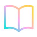 Colored Book Open